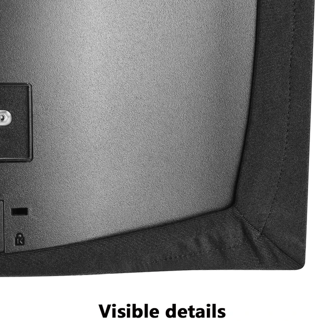 Alt view image 5 of 5 - Indoor TV dust cover, with soft and elastic fabric that won't damage the screen, Suitable for most brand TVs with screen sizes of 60/61/62/63/64/65 inches. (60-65 inch)