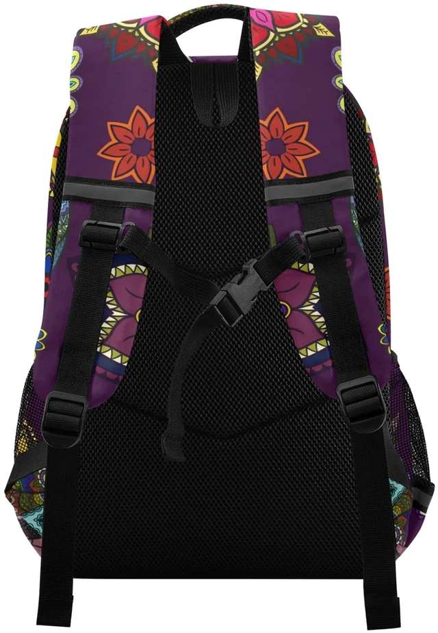 Alt view image 2 of 5 - Glaphy Mandala Boho Owl Backpacks Laptop School Book Bag Lightweight Daypack for Men Women Teens Kids