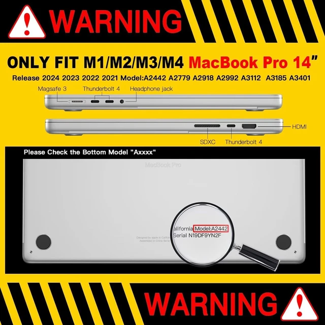 Alt view image 2 of 5 - CISSOOK Compatible with MacBook Pro 14 inch 2026-2021 Release M5 M4 M3 M2 M1 Chip A3434 A3112 A3185 A3401 A2918 A2992 A2779 A2442, Hard Shell Case with Keyboard Cover&Screen Protector, Pink Bow