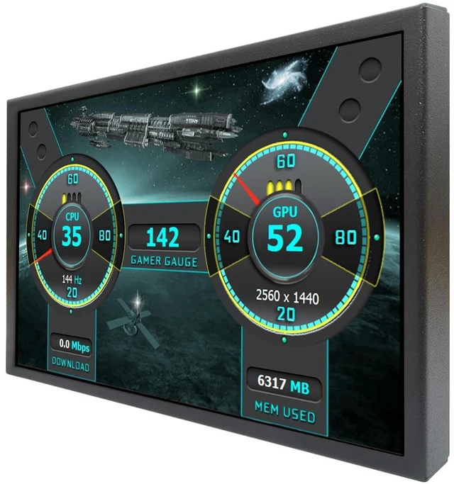 Main image of VSDISPLAY 8'' 1280x800 PC Case Screen IPS Portable Small Monitor,Black