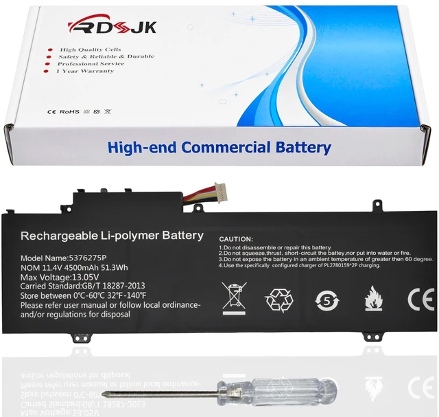 Main image of 5376275P UTL-509068-3S NV-509067-3S Laptop Battery for Gateway GWTN156-1RG GWTN141-2BL GWTN141-4 GWTN141-4BK GWTN141-4BL GWTN156-5BL 5BK GWTN156-9SL GWTN141-10BK GWTN141-10BL GWTN141-10GR 11.4V 51.3Wh