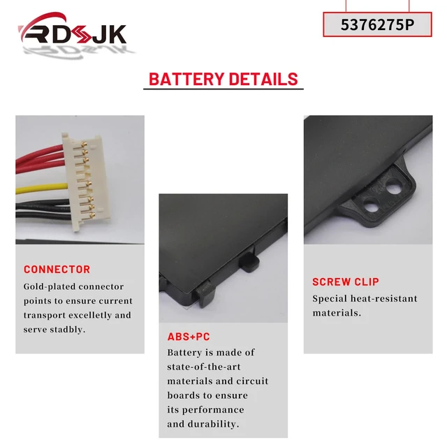 Alt view image 5 of 5 - 5376275P UTL-509068-3S NV-509067-3S Laptop Battery for Gateway GWTN156-1RG GWTN141-2BL GWTN141-4 GWTN141-4BK GWTN141-4BL GWTN156-5BL 5BK GWTN156-9SL GWTN141-10BK GWTN141-10BL GWTN141-10GR 11.4V 51.3Wh