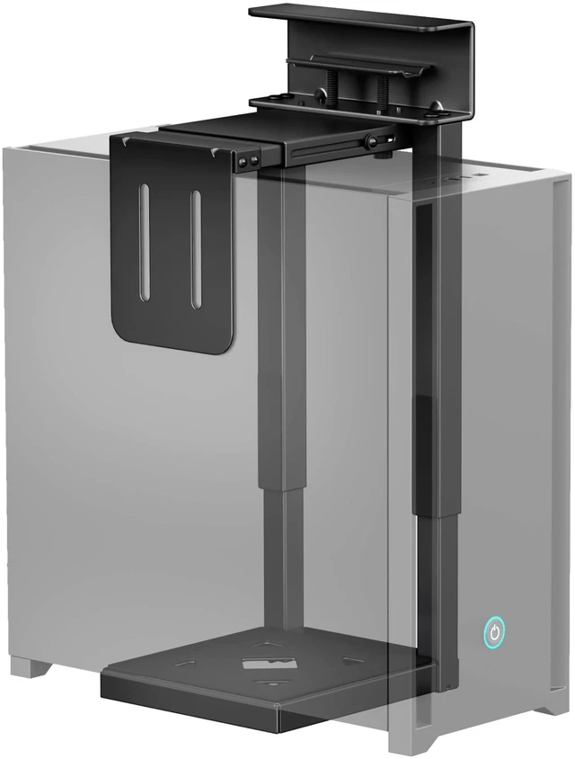Main image of monTEK Under Desk PC Mount, Fits 16.1-25.6" PC Cases, Max 66lbs, Black
