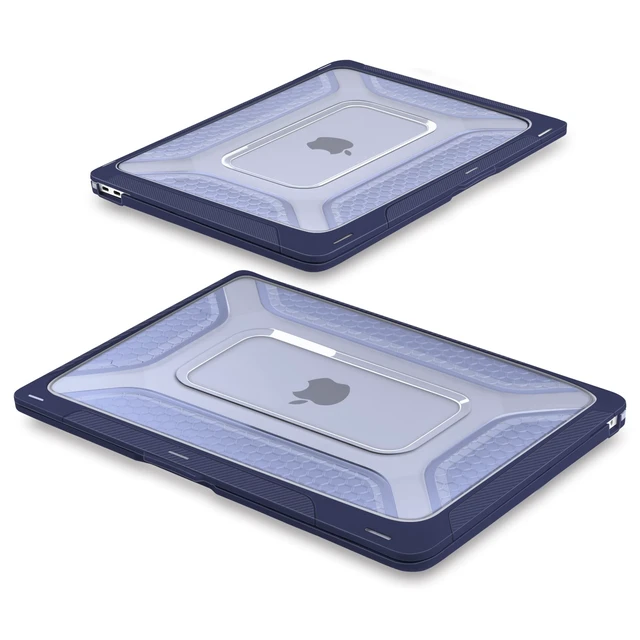 Alt view image 3 of 5 - Batianda HexArmor Case for MacBook Air 13 Inch 2018-2020, Navy Blue