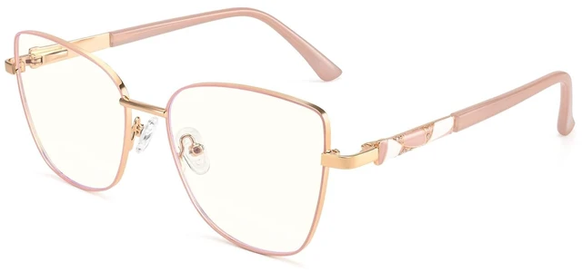 Main image of Dollger Pink Blue Light Glasses for Women Cat Eye Computer Eyeglasses