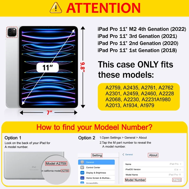 Alt view image 2 of 5 - May Chen for iPad Pro 11 inch M2 4th Generation 2022, iPad Pro 11 3rd/2nd/1st Gen, Case with Transparent Shockproof Back Cover [Built-in Pencil Holder, Auto Sleep/Wake, Bow Strawberry