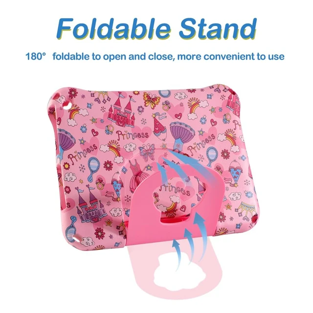 Alt view image 2 of 5 - Fire HD 8 2020 2022 2024 Tablet Case Kids, FunnyWin Fire HD8 12th Generation Kids Tablet Cover Princess EVA Kid-Proof with Stand Handle Shockproof Kid-Friendly Durable Case for Boy Girl (GZ)