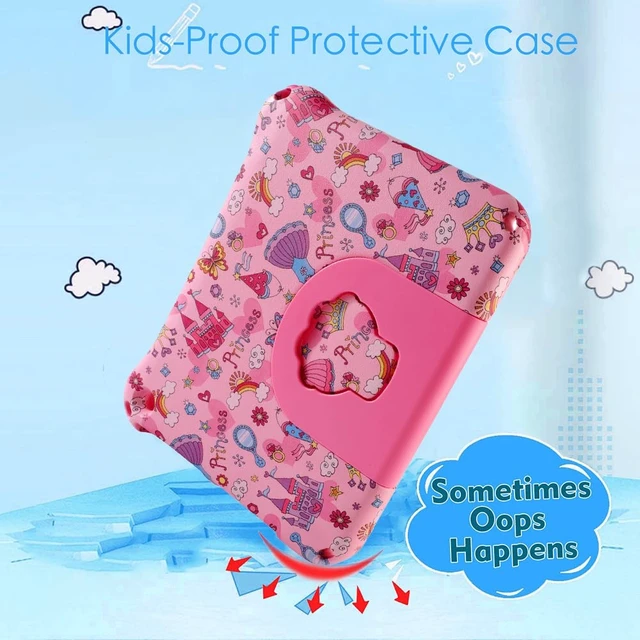 Alt view image 3 of 5 - Fire HD 8 2020 2022 2024 Tablet Case Kids, FunnyWin Fire HD8 12th Generation Kids Tablet Cover Princess EVA Kid-Proof with Stand Handle Shockproof Kid-Friendly Durable Case for Boy Girl (GZ)