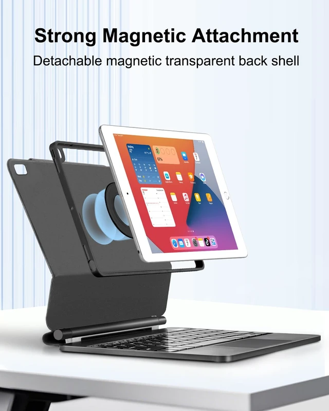 Alt view image 4 of 5 - TabletKeyer Magic for iPad 9th 8th 7th Generation 10.2 inch Keyboard Case