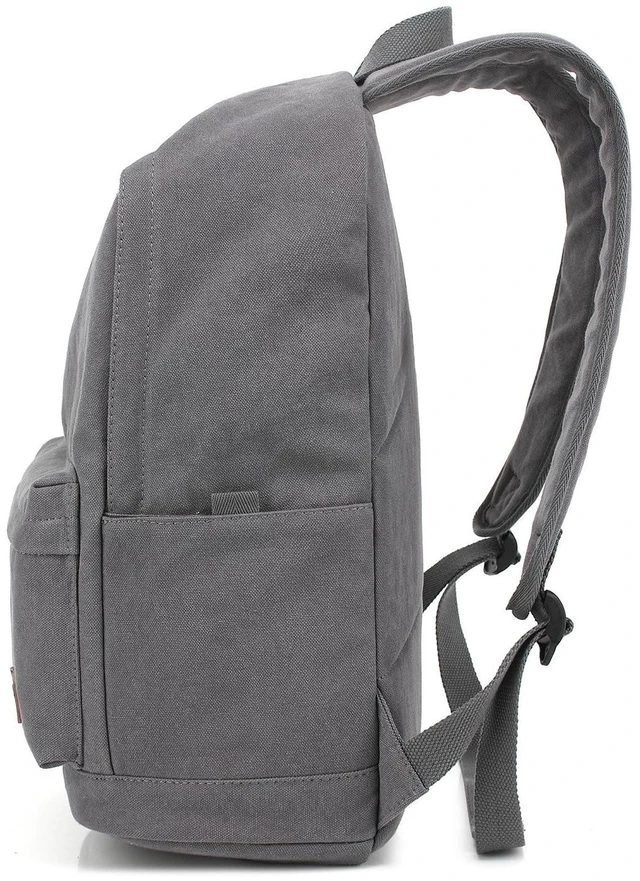 Alt view image 4 of 5 - kayond Casual Style Lightweight canvas Laptop Bag/Durable Travel backpacks/Rucksack for Men&Women/Fashion Backpack Fits 15 inch Notebook (Gray)