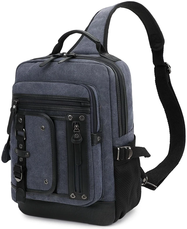 Main image of Leaper Large Sling Bag for Travel: Holds 14" Laptop,Water Bottle & More