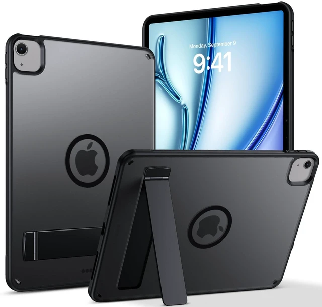 Main image of GUAGUA Magnetic for iPad Air 11 Inch Case M3/M2 (2025/2024), iPad Air 5th & 4th Gen 10.9 Inch(2022/2020) Cases with Stand & Pencil Holder Kickstand Case for iPad Pro 11 Inch 2022/2021/2020/2018, Black