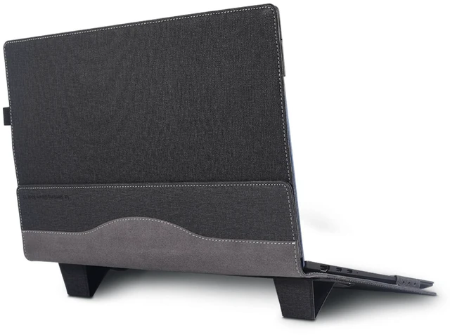 Main image of Laptop Case Cover for 15.6" Samsung Galaxy Book5/4/3/2 Pro 360 15.6 Pro5/4/3/2 NP950 NT955 NP750 Notebook Sleeve Bag PU Shell with Kickstands (Black, 15.6)