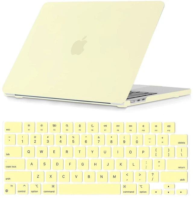 Main image of Se7enline for MacBook Air 13 inch Case 2026-2022 M5 M4 M3 M2,Mellow Yellow