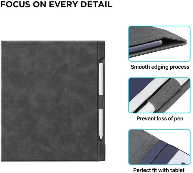 Alt view image 4 of 5 - Ayotu Case for Remarkable 2 Paper Tablet 10.3" 2020 Released, Premium PU Leather Cover with Bulit-in Magnet, Book Folio Design with Pen Holder (Exclusive Templates Provided)