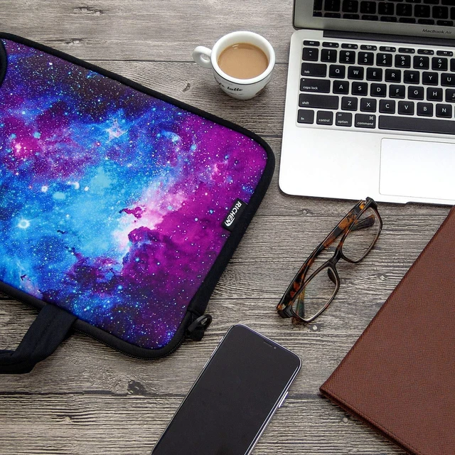 Alt view image 3 of 5 - RICHEN 11 11.6 12 12.5 13 inches Case Laptop/Chromebook/Ultrabook/PC Messenger Bag Tablet Travel Case Neoprene Handle Sleeve with Shoulder (11-13.3 inch, Galaxy)