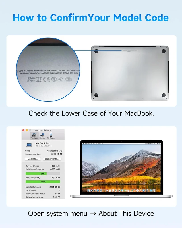 Alt view image 5 of 5 - GingePro Replacement Battery for MacBook Pro A2251, 13-Inch, 2020