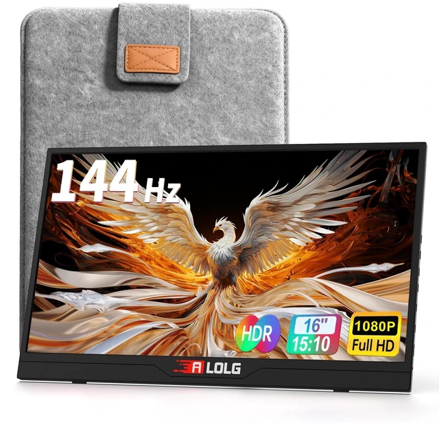 Main image of ALOLG 144Hz 16" Portable Monitor 1920x1200 FHD IPS with USB-C Mini HDMI