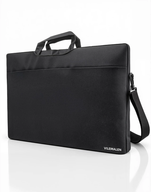 Main image of 23.8-24 Inch Portable Monitor Sleeve, Water-Resistant Dustproof Case & Soft Lining with Multi-Carry Design (Handle/Shoulder Strap/Luggage Strap), Multi-Pocket Protective Bag for Monitor/Laptop/Tablet