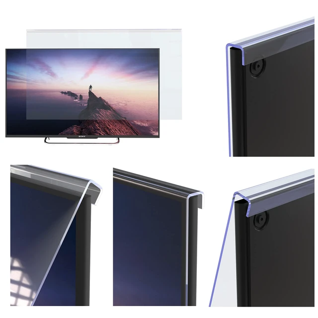 Alt view image 3 of 5 - Premium Anti Blue Light Screen filter for 24 Inches Computer Monitor, Screen Filter Size is 13.4" Height x21.5" Width, Blocks Harmful Blue Light, Reduce Digital Eye Strain Help Sleep Better