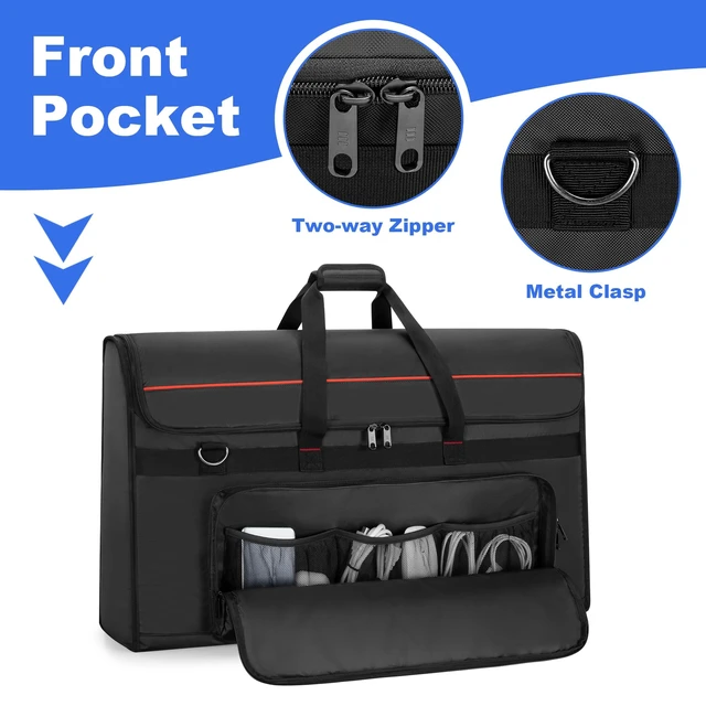 Alt view image 2 of 5 - Trunab Portable Monitor Carrying Case, 27-32 Inch Computer Screen Bag