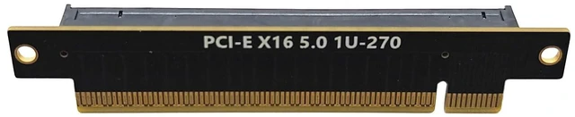 Alt view image 4 of 5 - SAPGRC PCIe 5.0 x16 Riser Card, PCIe to PCIe Adapter Card, PCI Express 5.0 x16 to PCIe Converter, PCI-e Extender Card for Computer & 1U/2U/3U/4U Server Case, 270 Degree
