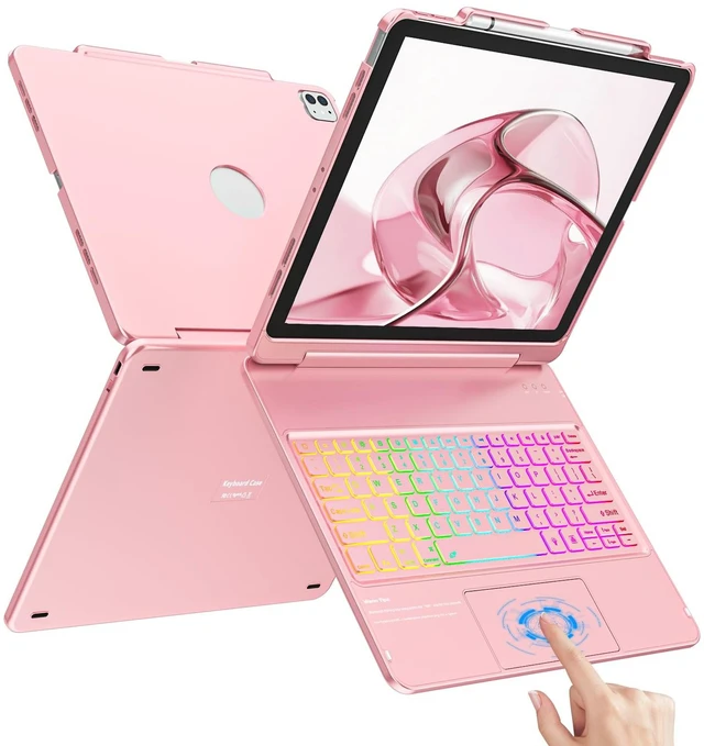 Main image of CC Store for iPad Air 13 inch Case Keyboard with 7 Colors Backlit