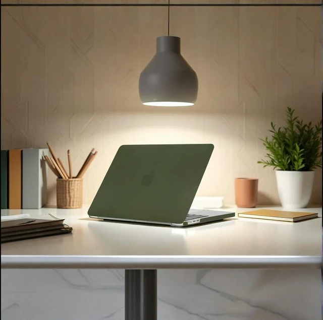 Alt view image 2 of 5 - Se7enline Compatible with MacBook Pro Case 15 inch 2016-2019 Soft-Touch Matte Hard Cover for Mac Pro Retina 15 A1707/A1990 Touch Bar&Sleeve&Keyboard Skin&Screen Protector&Dust Plug, Avocado Green
