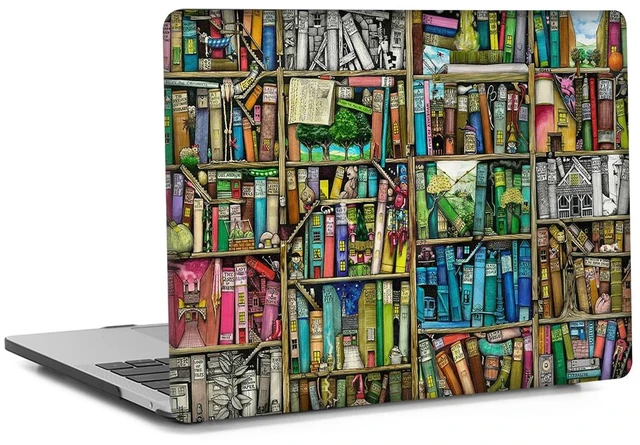 Alt view image 3 of 5 - Laptop Case Compatible with MacBook Air 13 Inch Case 2020 2019 2018 Release M1 A2337 A2179 A1932 with Retina Display & Touch ID, Plastic Hard Shell Cover & Keyboard Cover Skin, Book