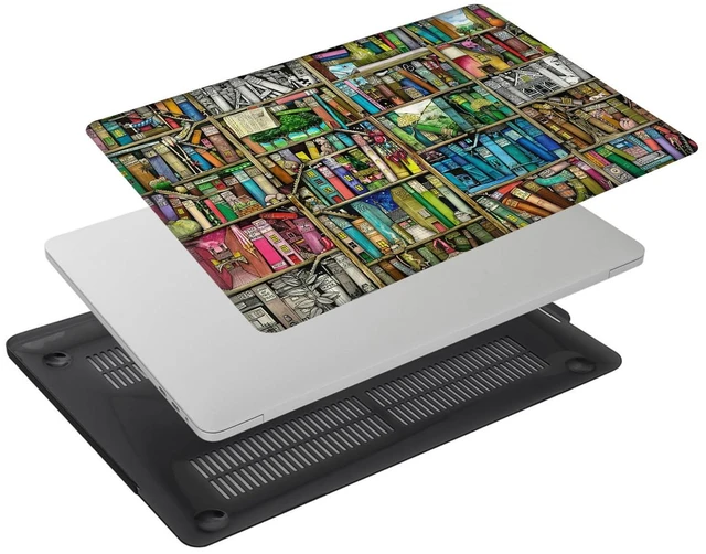 Alt view image 5 of 5 - Laptop Case Compatible with MacBook Air 13 Inch Case 2020 2019 2018 Release M1 A2337 A2179 A1932 with Retina Display & Touch ID, Plastic Hard Shell Cover & Keyboard Cover Skin, Book