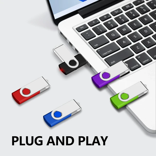 Alt view image 2 of 5 - 16GB USB Flash Drive 10 Pack, Aretop Premium USB2.0 Swivel Memory Stick