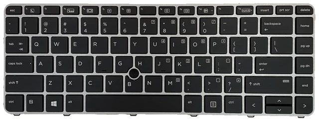 Alt view image 3 of 5 - Siakoocty Laptop Replacement US Layout with Pointing with Backlight Keyboard for HP EliteBook 840 G3/745 G3/840 G4/745 G4 836308-001 821177-001 819877-001