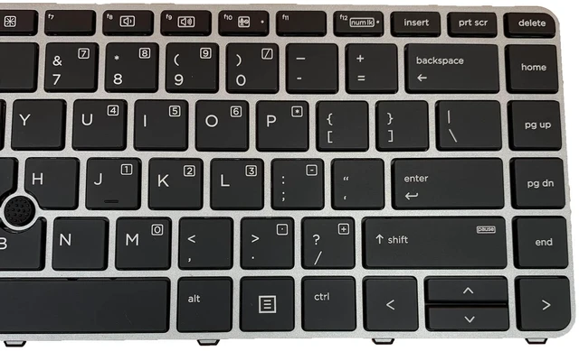 Alt view image 5 of 5 - Siakoocty Laptop Replacement US Layout with Pointing with Backlight Keyboard for HP EliteBook 840 G3/745 G3/840 G4/745 G4 836308-001 821177-001 819877-001