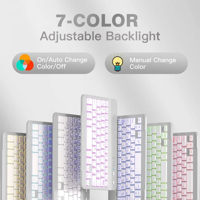 Alt view image 5 of 5 - Cousper for iPad mini 7 Keyboard Case A17 Pro/Mini 6 Gen Case with Keyboard