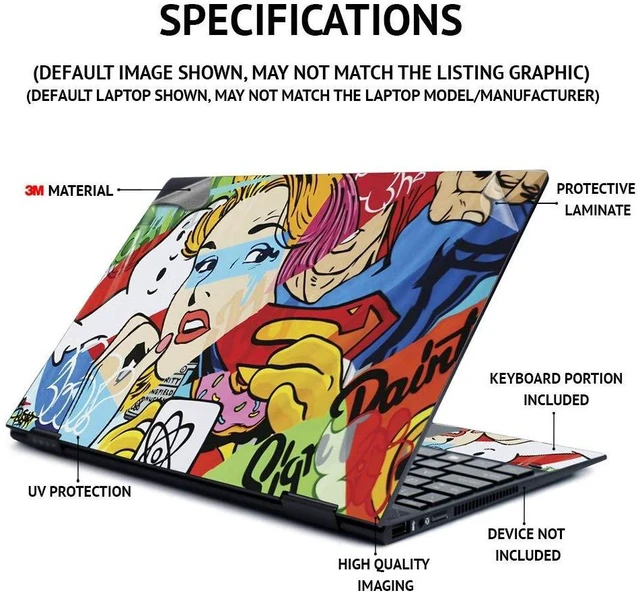 Alt view image 2 of 3 - MightySkins Skin for Microsoft Surface Laptop 3 15" - Rainbow Zoom ^^ Protective, Durable, and Unique Vinyl Decal wrap cover ^^ Easy To Apply, Remove, and Change Styles ^^ Made in the USA (MIS