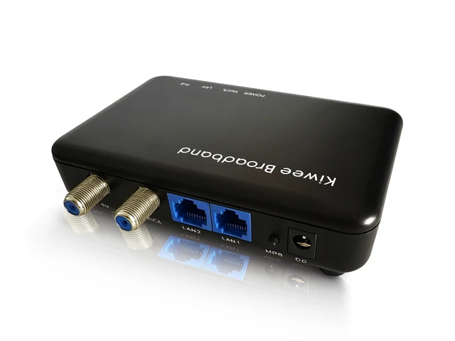 Alt view image 2 of 5 - MoCA 2.5 Adapter with Dual 2.5GbE Ports (2-Pack) ^^ Extended E Band (400900MHz) ^^ Satellite TV Compatible ^^ 2.5Gbps Wired LAN for Streaming, Gaming, Mesh WiFi ^^ Includes Cables ^^ KB-M3-02E