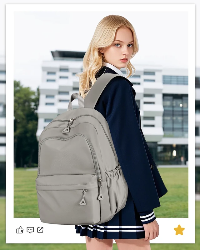 Alt view image 2 of 5 - winspansy Backpack for School Teen Girls Boys Waterproof School Book Bags