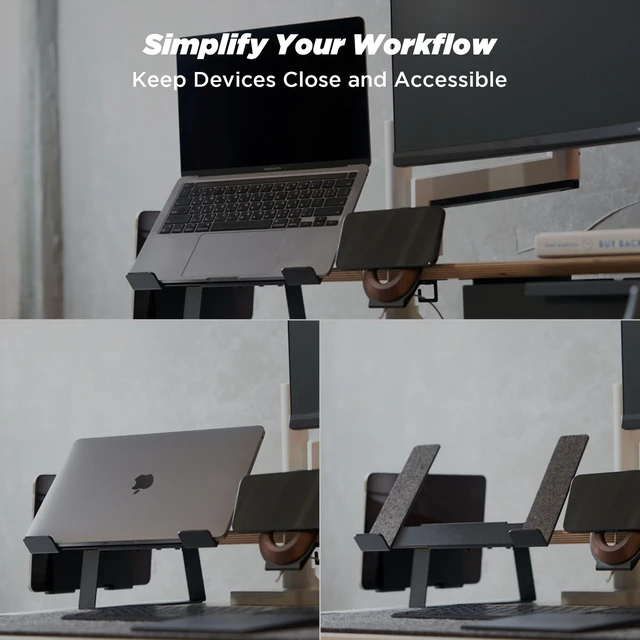 Alt view image 3 of 5 - ULTRARM Moodular Laptop Tray Stand Add-On for Slide Rails, Do Not Use Alone