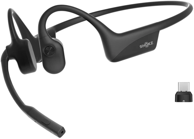Main image of SHOKZ OpenComm2 UC Open-Ear Headset, USB-C Dongle, Noise-Canceling Mic