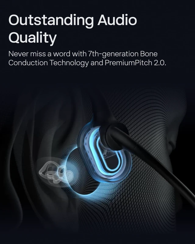 Alt view image 4 of 5 - SHOKZ OpenComm2 UC Open-Ear Headset, USB-C Dongle, Noise-Canceling Mic