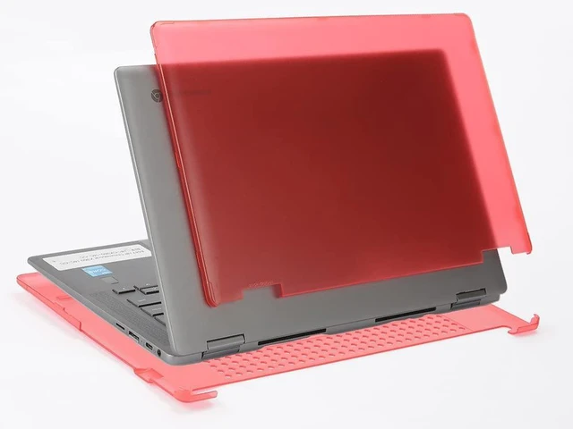 Alt view image 5 of 5 - mCover Hard Case Only Compatible for 2021~2023 14" HP Chromebook x360 14C-CC0000 Series Laptop Computers (NOT Fitting Any Other HP Chromebook & Windows laptops) - Aqua