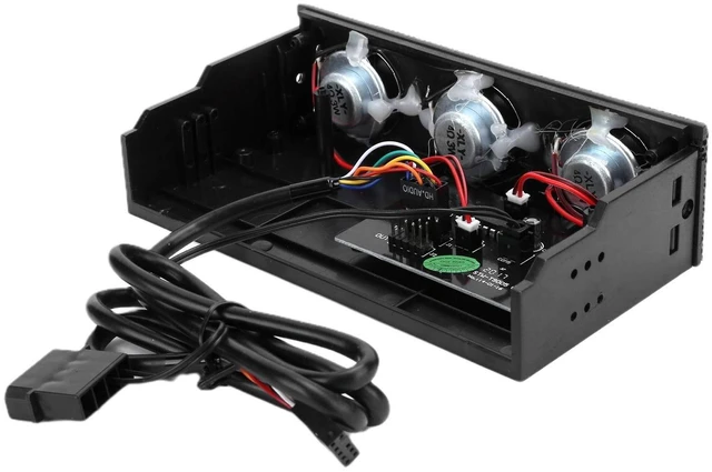 Alt view image 5 of 5 - Wendeekun PC Media Dashboard, PC Speaker Stereo Surround Computer Case Builtin Mic Loudspeaker 5.25in Computer Case Front Bay