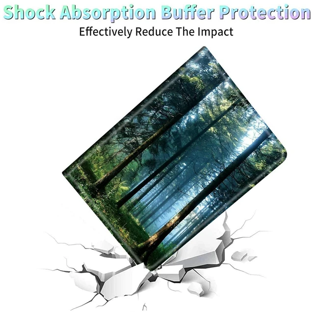 Alt view image 4 of 5 - for All-New Fire HD 10 Tablet Case (13th Generation, 2023 Release Only) 10.1" PU Leather Slim Adjustable Stand Smart Cover with Auto Wake/Sleep for Fire Tablet 10 2023,Nature Misty Forest