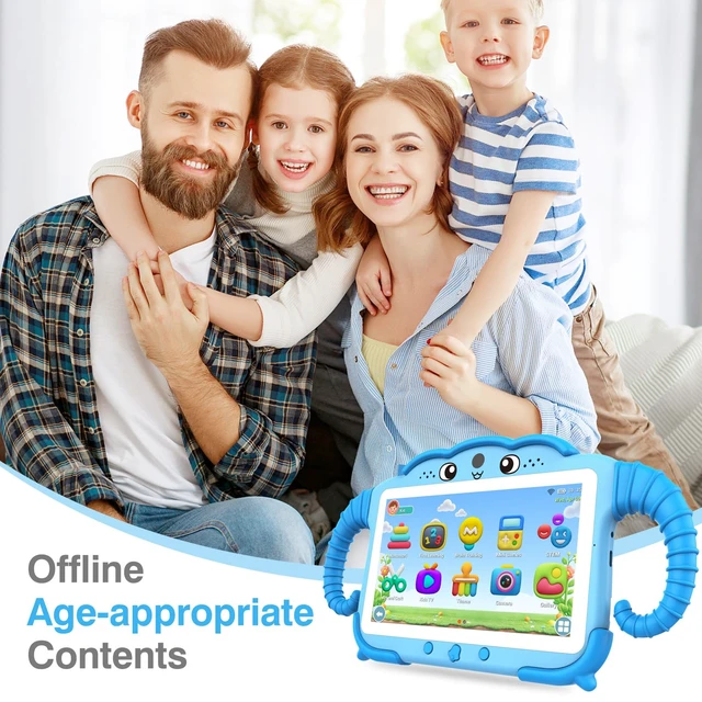 Alt view image 3 of 5 - Kids Tablet 7" Tablet for Kids with Tons Offline Learning Apps for Toddler