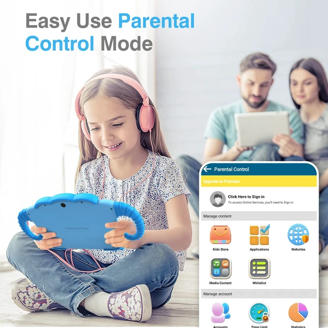 Alt view image 5 of 5 - Kids Tablet 7" Tablet for Kids with Tons Offline Learning Apps for Toddler