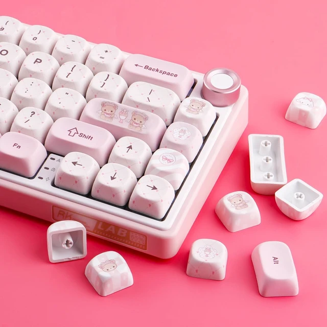 Alt view image 3 of 5 - Sunzit MOA Profile Keycaps,130 Keys Cute PBT Custom Keycaps