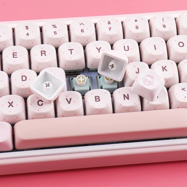 Alt view image 4 of 5 - Sunzit MOA Profile Keycaps,130 Keys Cute PBT Custom Keycaps