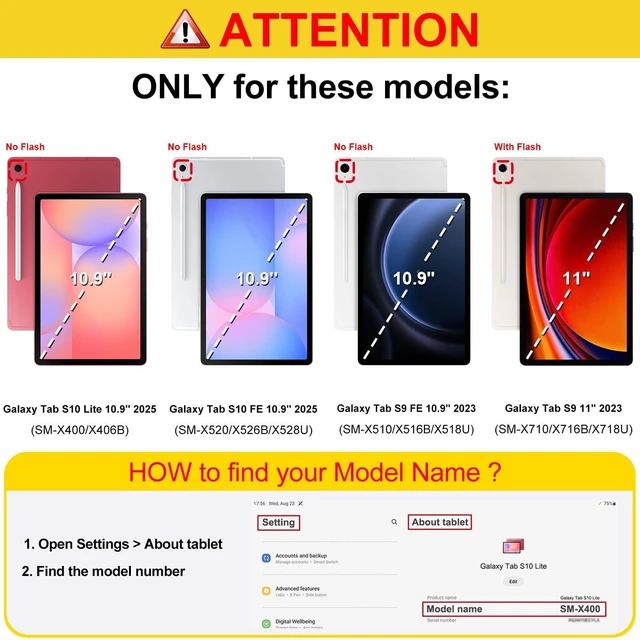 Alt view image 2 of 5 - Fintie Multi-Angle Case for Samsung Galaxy Tab S10 Lite/S10 FE/S9 FE 10.9''