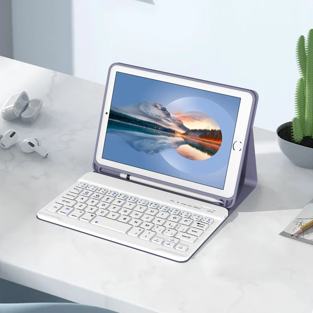 Alt view image 5 of 5 - Keyboard Case with Pencil Holder for iPad Mini 5th & 4th Generation 7.9"