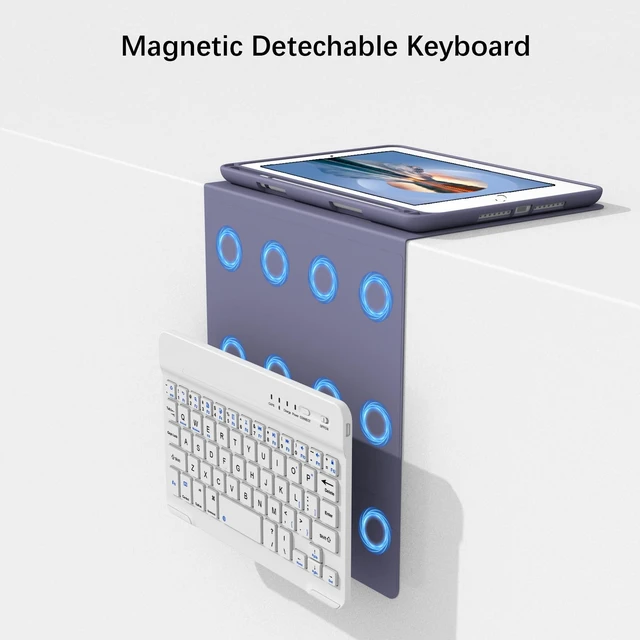 Alt view image 2 of 5 - Keyboard Case with Pencil Holder for iPad Mini 5th & 4th Generation 7.9"